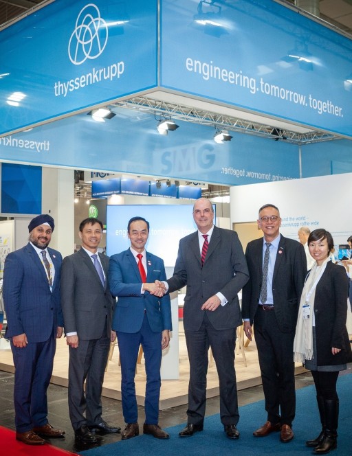 thyssenkrupp will establish Additive Manufacturing TechCenter Hub in Singapore